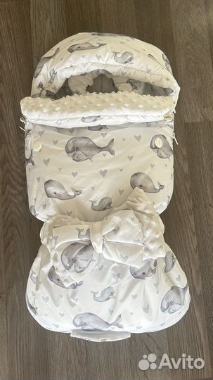 Конверт на выписку для малыша зимний