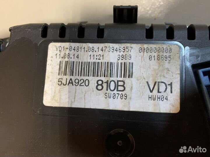 Панель приборов skoda rapid