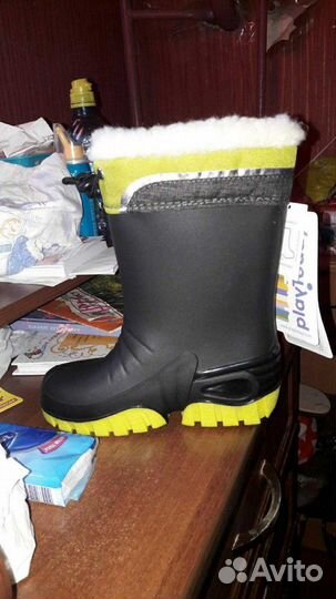 Резиновые сапоги теплые