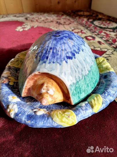 Масленка-ежик из керамики