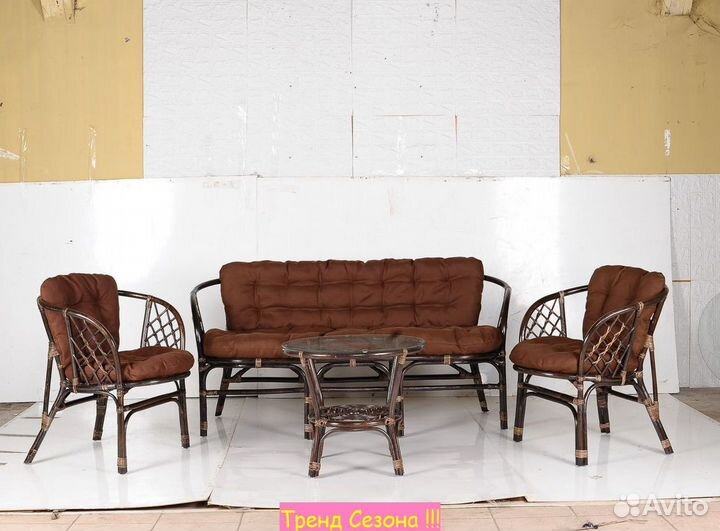 Набор садовой мебели для дачи Багамы XL ротанг