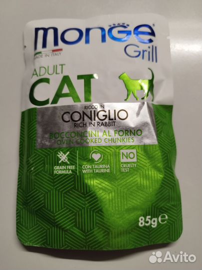 Влажный корм для кошек Monge