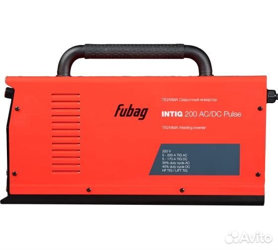 Сварочный инвертор fubag intig 200 AC/DC pulse 314