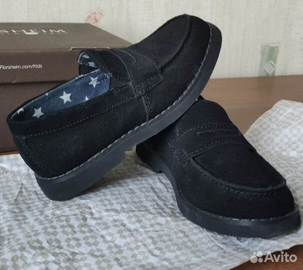 Обувь детская на весну черные замшевые
