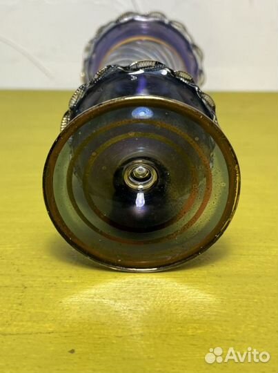 Флакон для духов старинный, тонкое стекло