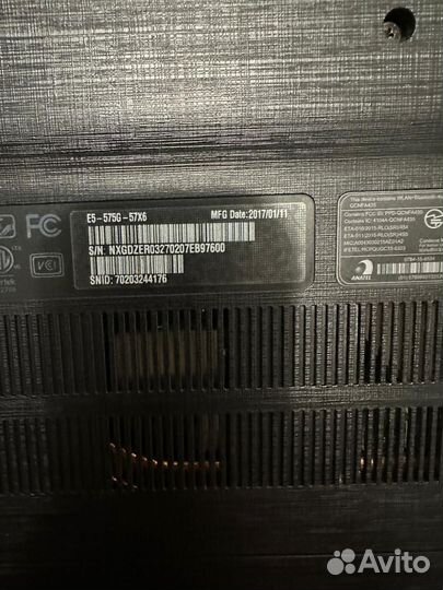 Игровой ноутбук acer