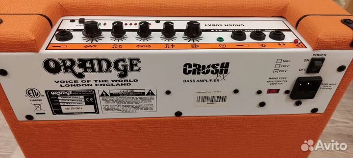 Басовый комбоусилитель Orange crush bxt 50