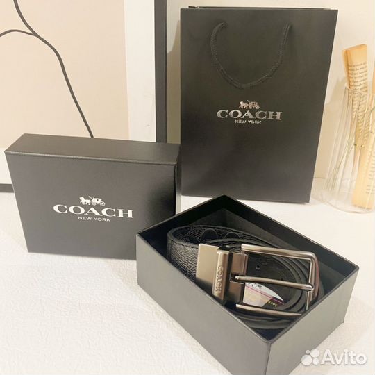 Ремень Coach мужской Новый в упаковке