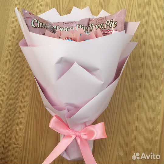 Букет из Chupa Chups и Choco Pie