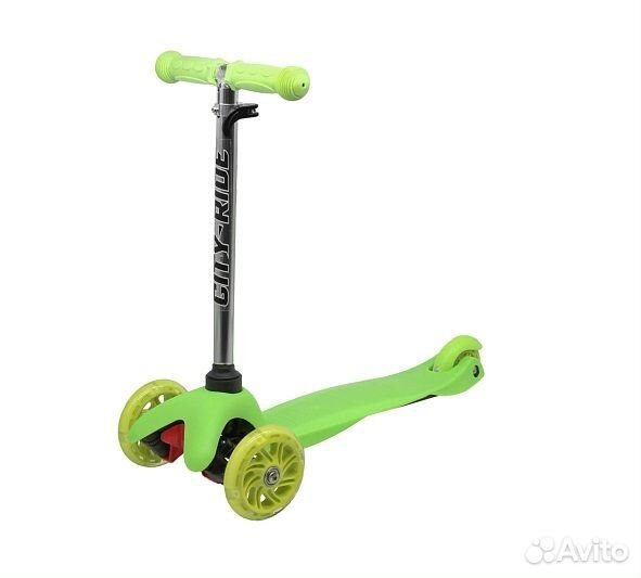 Самокат со светящимися колесами XD-Scooter Зеленый