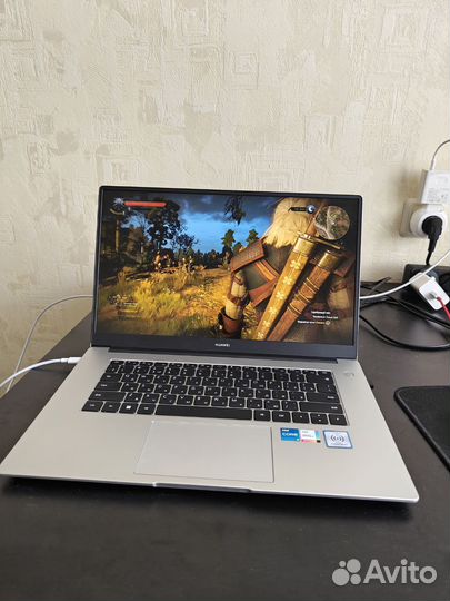 Новый ноутбук Huawei i5 11gen Ведьмак 3 Видеообзор
