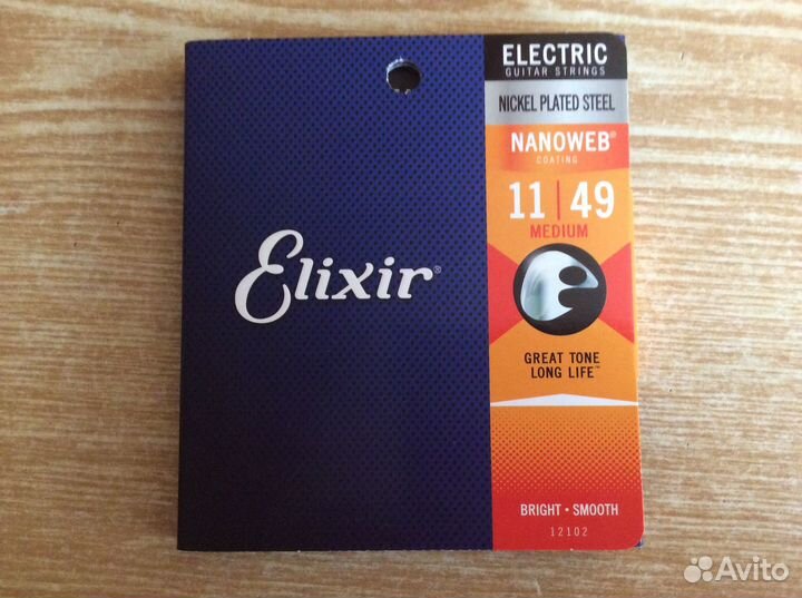 Струны Elixir, Электрогитара nanoweb 10-52, 11-49