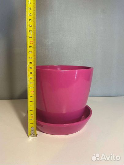 Горшок керамический с поддоном