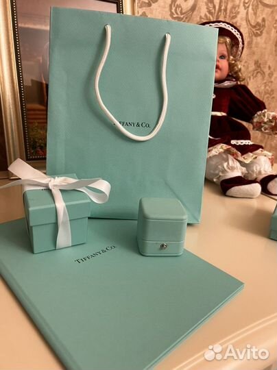 Коробка Tiffany для кольца пакет коробка оригинал