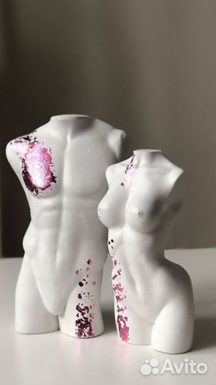 Фигурка скульптура женское мужское тело торс из ги