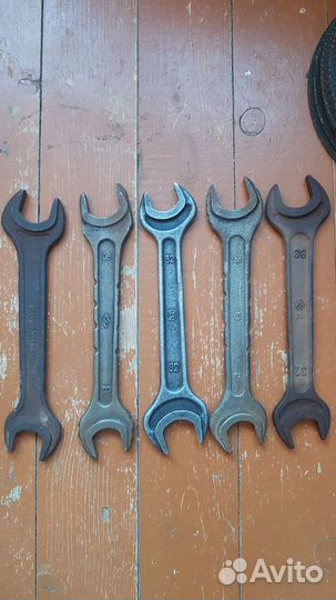 Рожковый (гаечный) ключи СССР, лом строительный