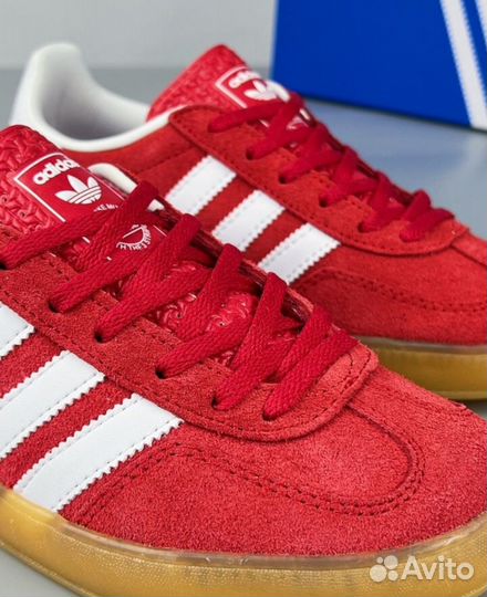 Кеды Adidas Gazelle Scarlet Cloud White