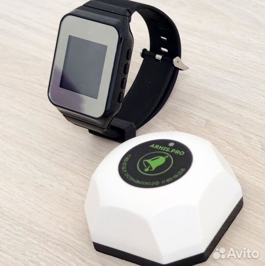 Беспроводная система/кнопка вызова официанта часы