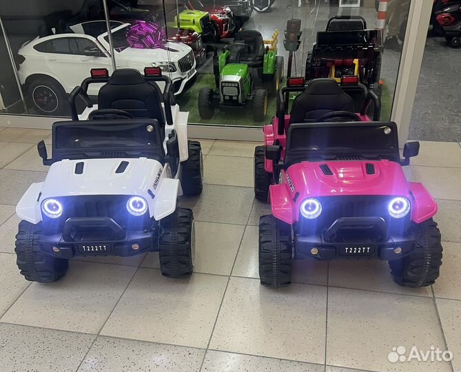 Электромобиль джип т222тт,цвета разные