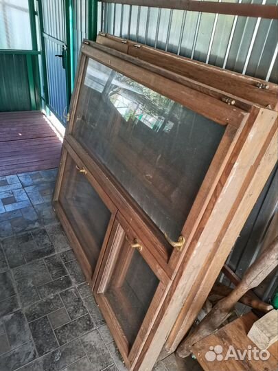 Деревянные окна со стеклопакетом бу