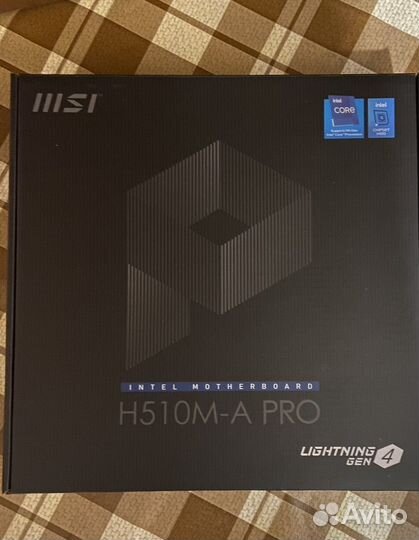 Материнская плата lga 1200 msi h510m-a pro