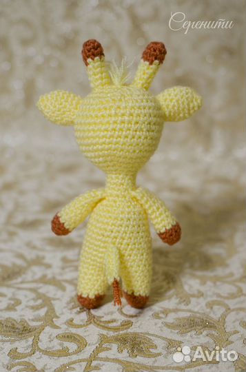 Жираф мягкая вязанная игрушка