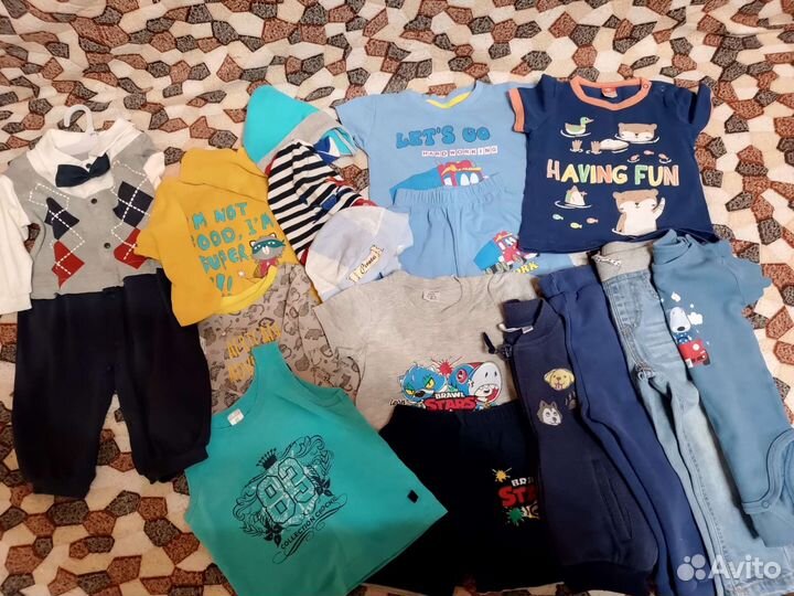 Вещи пакетом на мальчика от 1-1.5