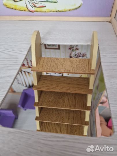 Кукольный дом для барби с мебелью