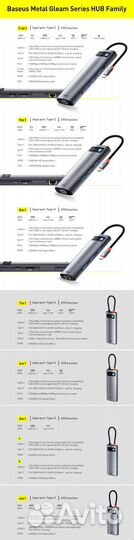 USB концентратор хаб базеус Baseus 11 в 1 hdmi, VG