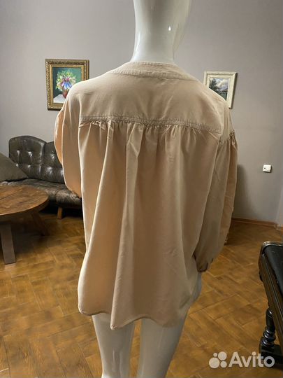 Легкая свободная блуза рубаха туника на 48 L