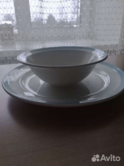 Блюдо большое и салатник СССР
