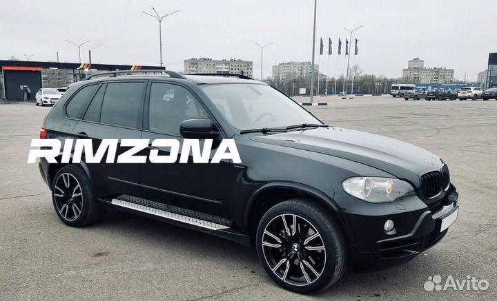 Литые диски в стиле BMW R22 5x112 srt. Примерка