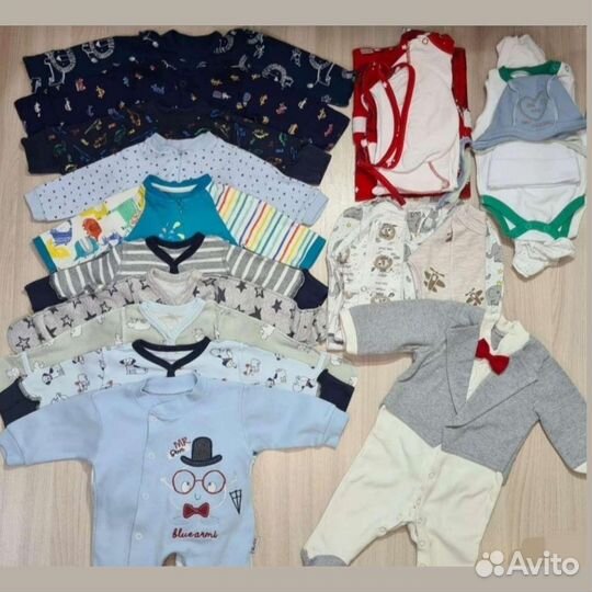 Боди вещи на новорождённого мальчика 0+