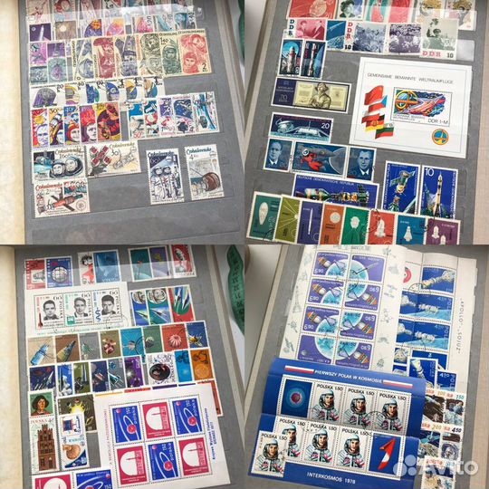 Почтовые марки альбом. Космос