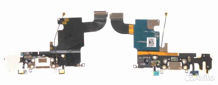Шлейф iPhone 6S + разъем зарядки + разъем гарнитур