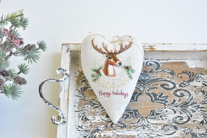 Елочное украшение ручная работа подарок новогодний