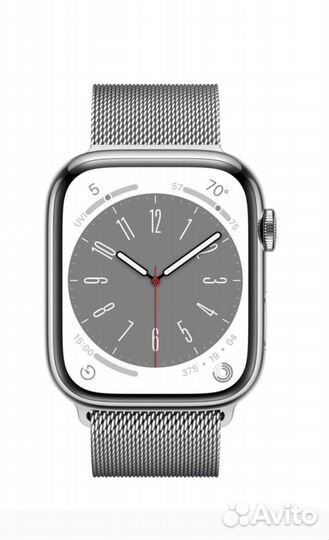 AW S8 45 мм Silver Stainless Steel milano loop