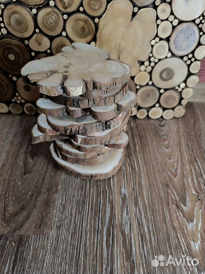 Набор спилов можжевельника для декора и творчества