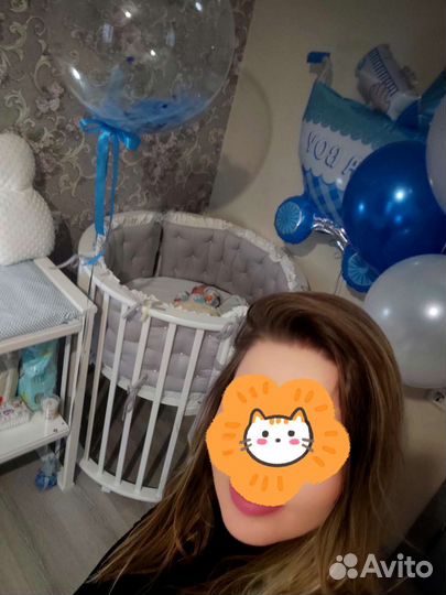 Детская кроватка круглая