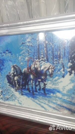 Мозаика вышивка картина