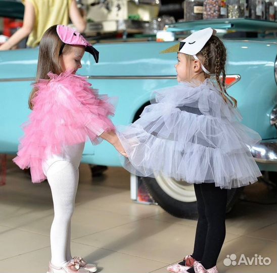 Маска карнавальная фламинго