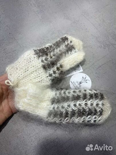 Варежки пуховые детские