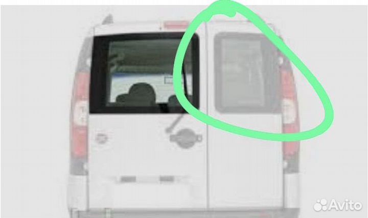 Стекло заднее на Fiat Doblo