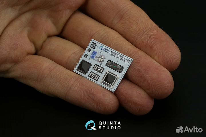 QDS-35079 1/35 3D Декаль интерьера кабины К-4386