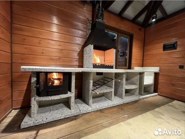 Мангальная зона премиум класса без печника и грязи