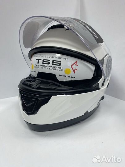 Шлем модуляр новый белый XS/S