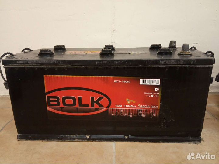 Аккумулятор 190 Ач Bolk