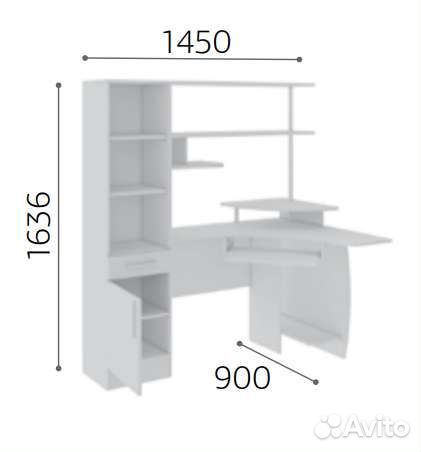 Стол угловой с пеналом