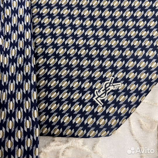 Шелковый галстук Yves Saint Laurent оригинал