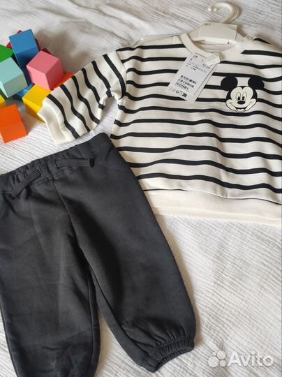 Костюм флисовый на мальчика новый hm 74